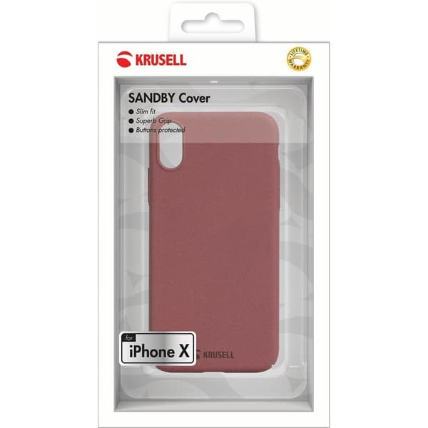 Krusell iPhone X/Xs Kuori Sandby Cover Rust