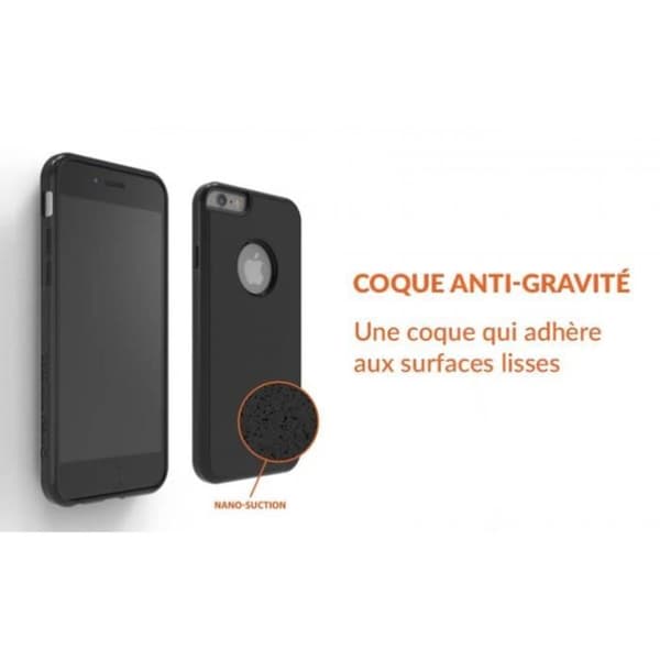 Coque iPhone Samsung Anti-gravitation Nano Sugrör (Samsung S8 - Vit/Svart)