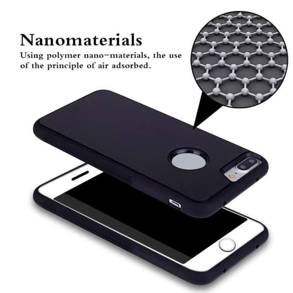 Pinly Fodral För iPhone 7 4,7 tum Antigravity Nanometer Mjuk Silikon-Svart