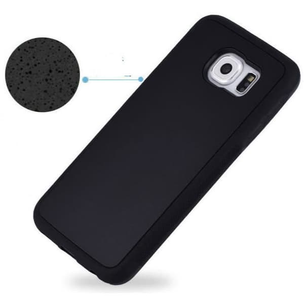 Pinly-fodral till Samsung Galaxy S6 Edge Anti-Gravity Nanometer Mjuk Silikon-Svart