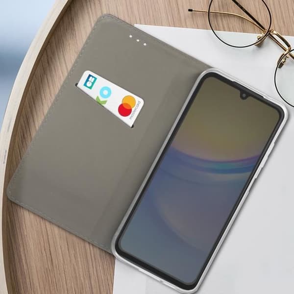 Etui för Samsung Galaxy A15 - AVIZAR - Stöd funktion - Smart Serie - Mörkblå