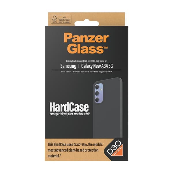 PanzerGlass Samsung Galaxy A35 Cover HardCase D3O Sort
