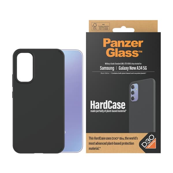PanzerGlass Samsung Galaxy A35 Cover HardCase D3O Sort
