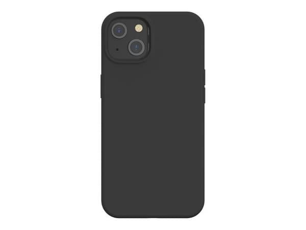 Svart SoftTouch Silikonfodral till iPhone 13 Bigben