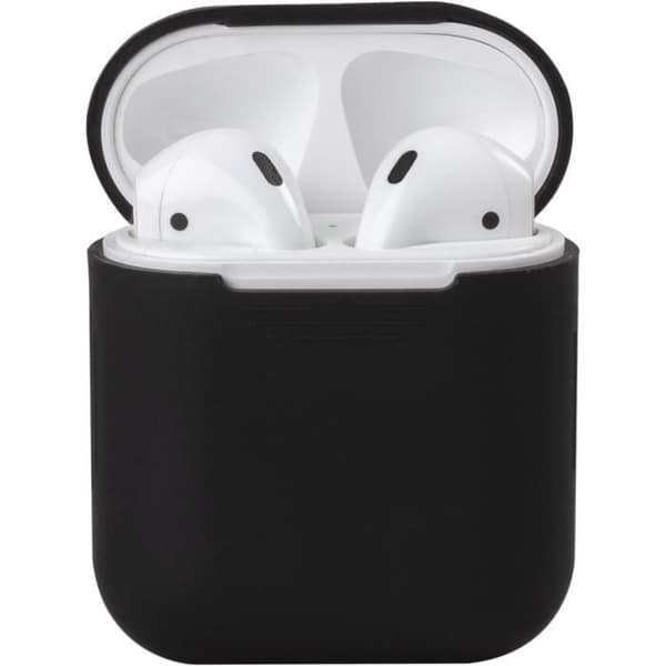 Skyddshölje - Apple - Airpods 1 och 2 - Svart silikon - Mjuk - Rep-skyddande