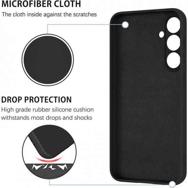 Samsung A25 5G stødsikkert cover med ringholder CamShield - Sort