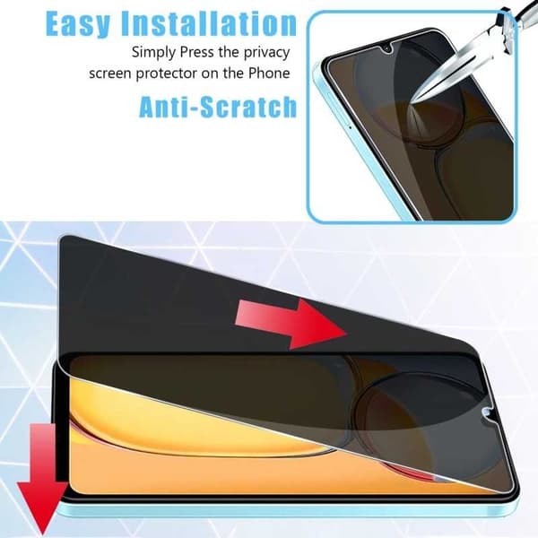 Xiaomi Redmi 13C 4G Privacy Hærdet glas 0,26mm 2,5D 9H