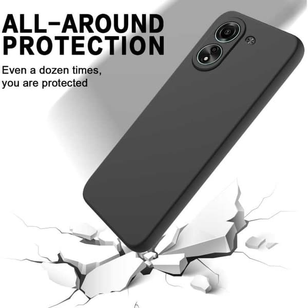 Xiaomi Redmi 13C 4G gummibelagt mat sort silikonecover