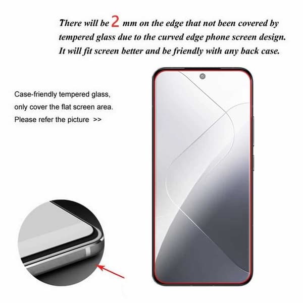 Xiaomi 14 Härdat glas 0.26mm 2.5D 9H