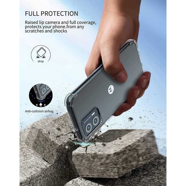 Motorola Moto G54 stødabsorberende silikonetui Shockr