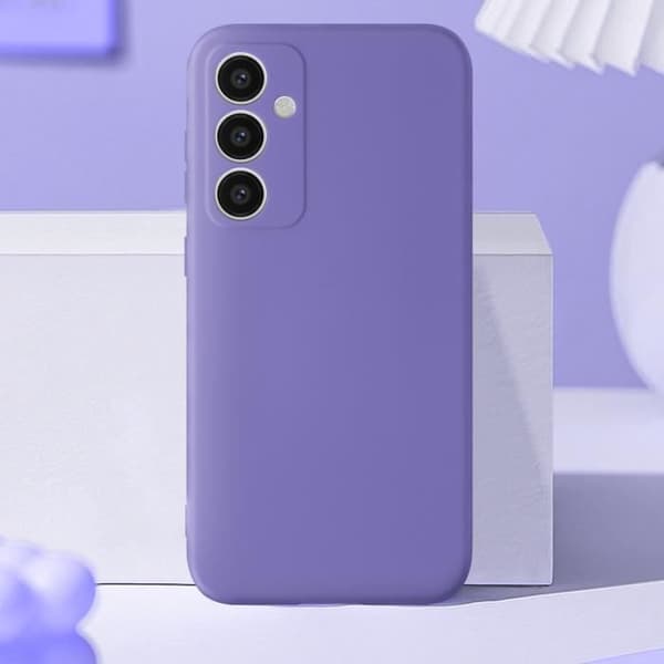 Fodral till Samsung Galaxy S23 FE Halvstyv Soft-touch Fast Cover Lila