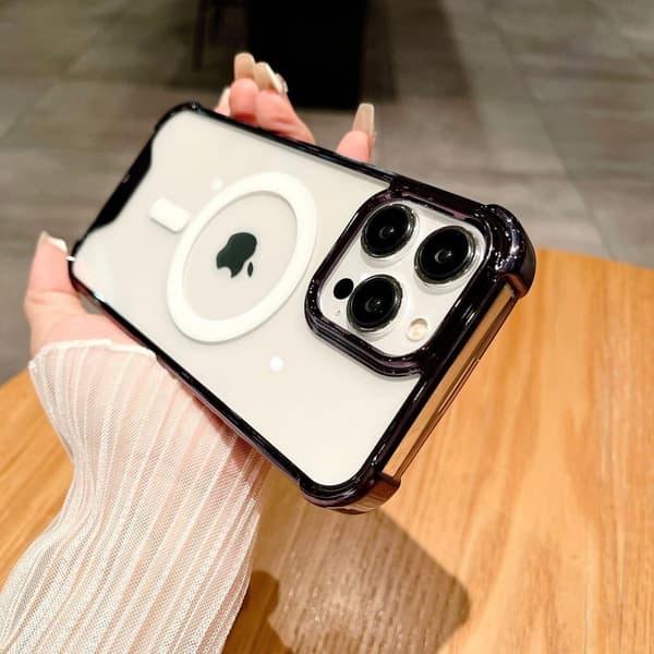 INF Iskunkestävä, sähköpinnoitettu magneettinen iPhone 14 -sarjan kotelo iPhone 14