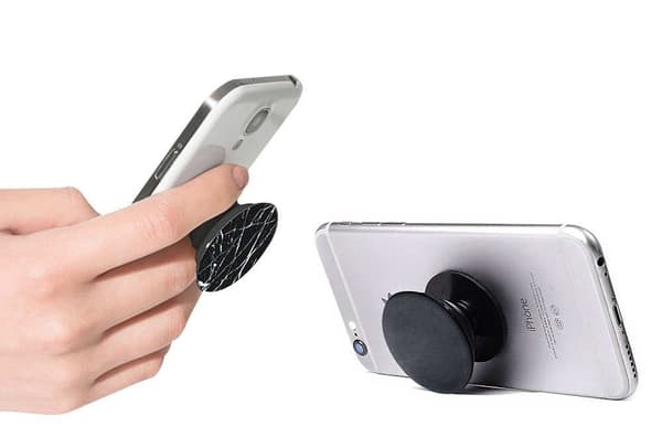 Samsung Galaxy S9 Shell & Finger Holder - Suojaa ja mukavuutta - Musta