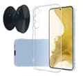 Pikkukuva 1 / 9: Samsung Galaxy S23+ suojakotelo ja sormipidike - Suojaa ja mukavuutta - Musta