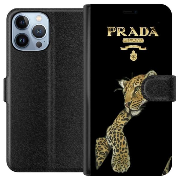 Apple iPhone 13 Pro Max Tegnebogsetui Prada Leopard