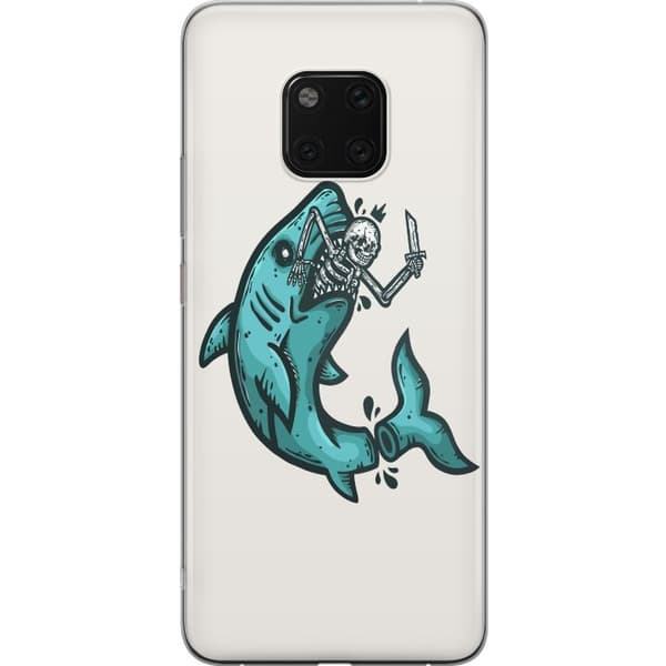 Huawei Mate 20 Pro Läpinäkyvä kuori Olen elossa, Ei!