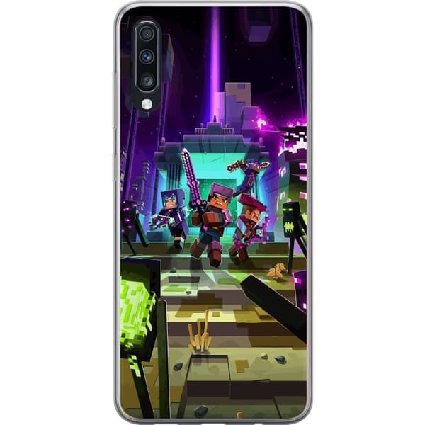 Samsung Galaxy A70 Gennemsigtig cover Minecraft