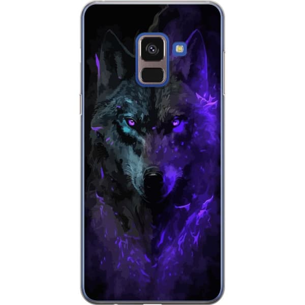 Samsung Galaxy A8 (2018) Läpinäkyvä kuori Susihukka Violetti