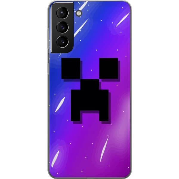 Samsung Galaxy S21+ 5G Genomskinligt Skal Minecraft