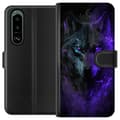 Pikkukuva 1 / 3: Sony Xperia 5 III Lompakkokotelo Susihukka Violetti