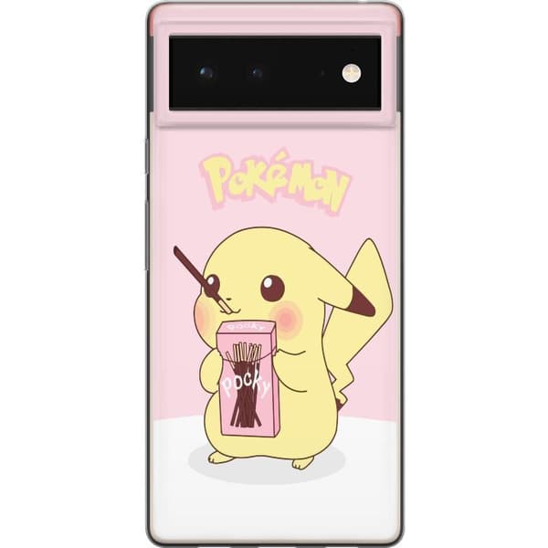 Google Pixel 6 Genomskinligt Skal Pokemon
