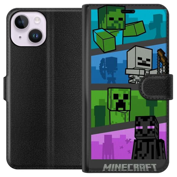 Apple iPhone 14 Lommeboketui Minecraft