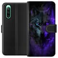 Miniatyrbilde 1 av 3: Sony Xperia 10 IV Lommeboketui Ulve Lilla