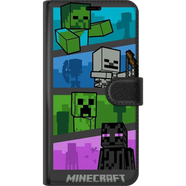 Apple iPhone 15 Pro Lompakkokotelo Minecraft