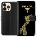 Miniatyrbillede 1 af 3: Apple iPhone 15 Pro Max Tegnebogsetui Prada Leopard