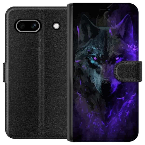 Google Pixel 7a Lommeboketui Ulve Lilla