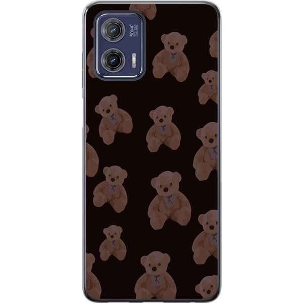 Motorola Moto G73 Gennemsigtig cover En bjørn flere bjørne