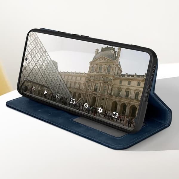 Fodral till Xiaomi Poco X6 Pro plånboksställ Mosaikmönster Midnight Blue