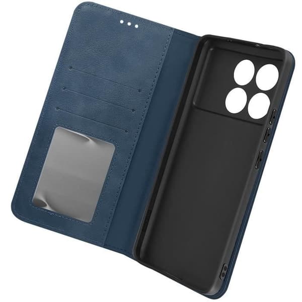 Fodral till Xiaomi Poco X6 Pro plånboksställ Mosaikmönster Midnight Blue