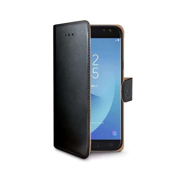 Celly Gelskin Cover Transparent Mobilskal för Galaxy J5 2017 Black