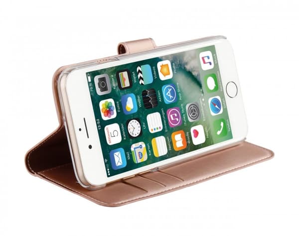 Vivanco iPhone 6/6S/7/8/SE Kotelo Classic Wallet Ruusukulta
