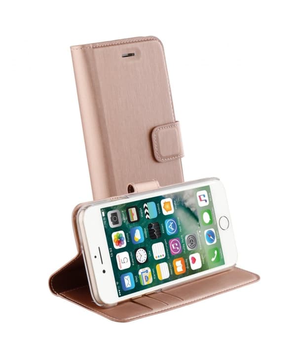 Vivanco iPhone 6/6S/7/8/SE Kotelo Classic Wallet Ruusukulta