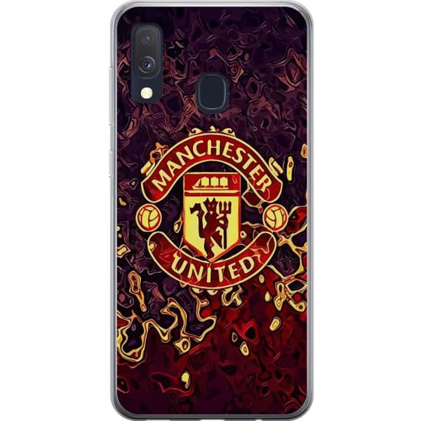 Samsung Galaxy A40 Gjennomsiktig deksel Manchester United