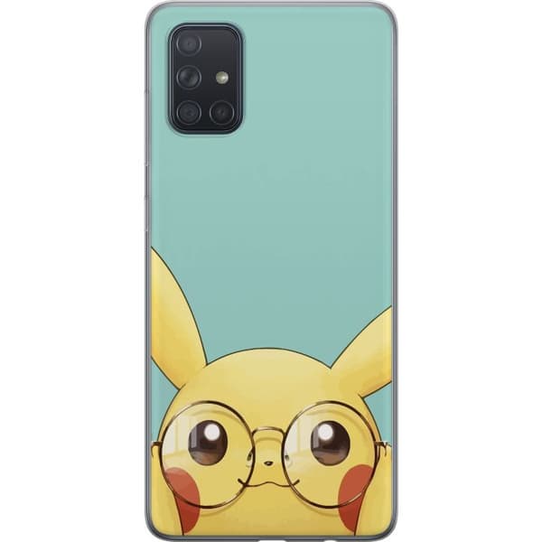 Samsung Galaxy A71 Gennemsigtig cover Pikachu briller