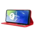Miniatyrbild 3 av 7: SKALO Motorola Moto G04 Embossed Premium Plånboksfodral - Röd