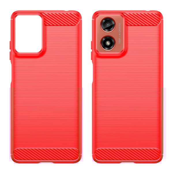 SKALO Motorola Moto G04 Armor Carbon Iskunkestävä TPU suojakuori