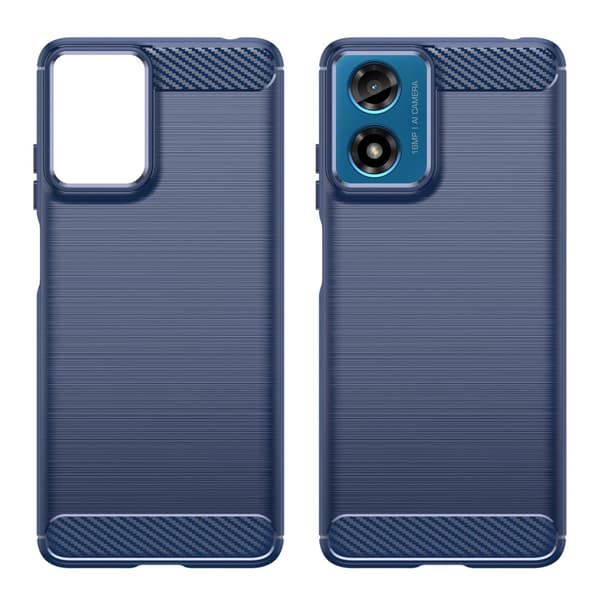 SKALO Motorola Moto G04 Armor Carbon Iskunkestävä TPU suojakuori