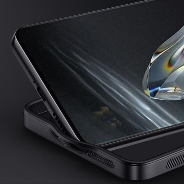 SKALO OnePlus 12 5G PU-nahka Hybridi Suojakuori - Sininen