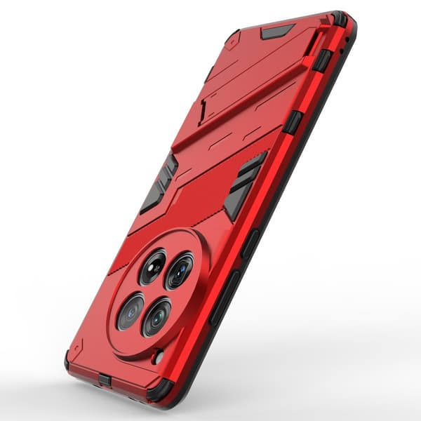 SKALO OnePlus 12 5G Hybrid BIBERCAS Cover - Rød