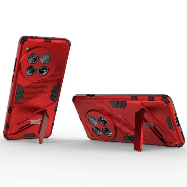 SKALO OnePlus 12 5G Hybrid BIBERCAS Cover - Rød
