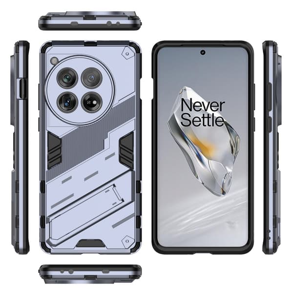 SKALO OnePlus 12 5G Hybrid BIBERCAS Cover - Mørkeblå