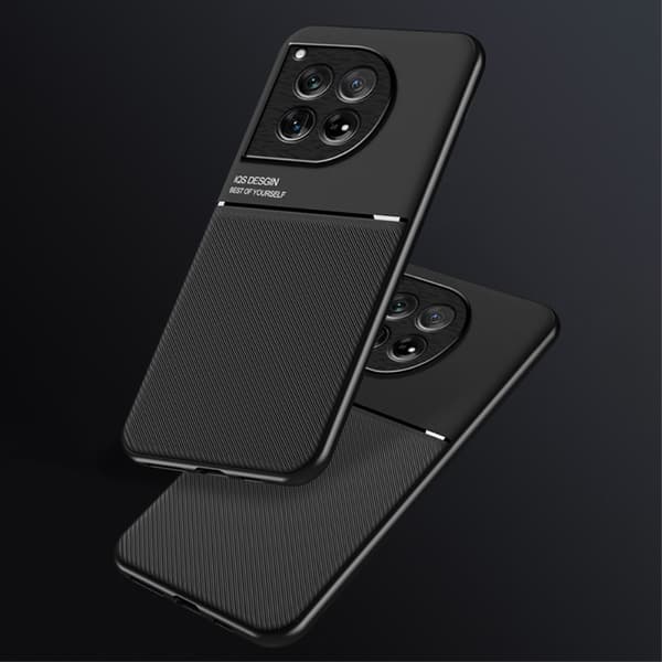 SKALO OnePlus 12 5G Hybridi TPU suojakuori - Musta