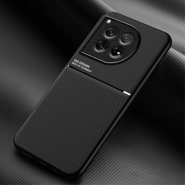 SKALO OnePlus 12 5G Hybridi TPU suojakuori - Musta