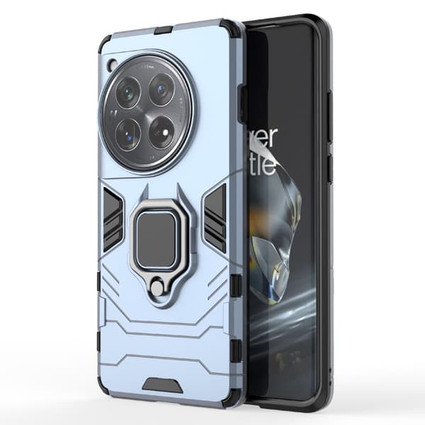 SKALO OnePlus 12 5G Armor Hybrid Metallring skal - Blå
