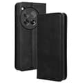 Pikkukuva 1 / 7: SKALO OnePlus 12R 5G Kohokuvioitu Premium lompakkokotelo - Musta