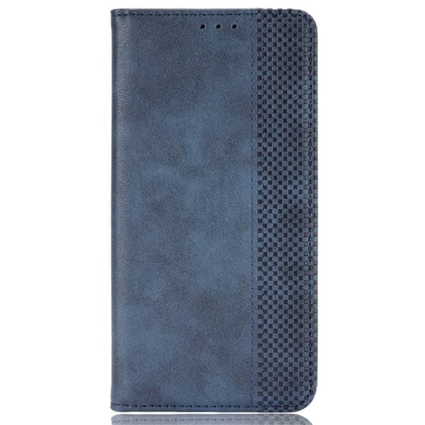 SKALO OnePlus 12R 5G Embossed Premium Plånboksfodral - Blå